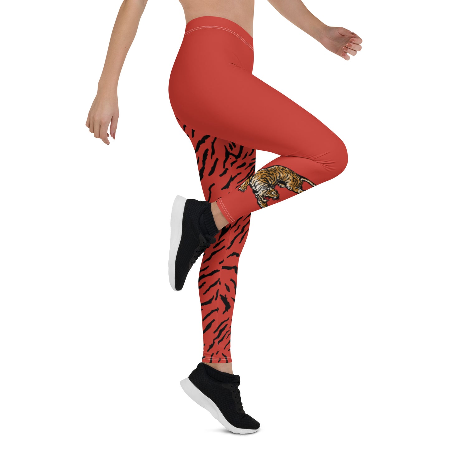 Vice Tiger Leggings Red